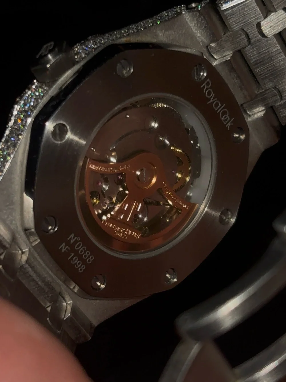 Audemars Piguet Silver-tone Diamond Pavé Men's Watch